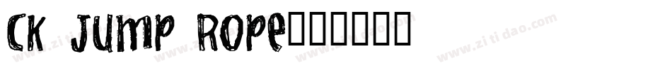 CK Jump Rope字体转换